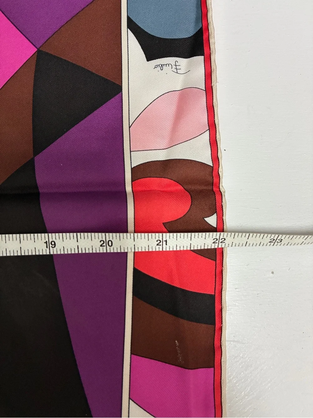 Vintage Pucci Vibrant Geometric Silk Scarf